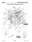 Gehl RS5 exploded view of external engine components and transmission mounts for John Deere 4045TF engine.