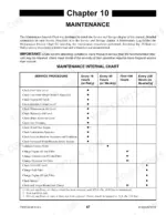 gehl-rs6-34-telescopic-handler-operator-manual-913323-maintenance-69.webp Gehl RS6-34 maintenance interval chart showing service procedures for daily, weekly, 100-hour, and 250-hour service intervals.