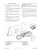 gehl-sl4635-variants-skid-loader-operator-manual-907808-procedures-51.webp Gehl SL4635, SL4835 drive chain tension adjustment procedure and diagram showing chaincase, adjusters, and sprockets.