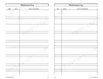 gehl-sl7610-sl7710-sl7810-skid-steer-loader-operator-manual-917032-maintenance-36.webp Gehl SL7610, SL7710 (EU), SL7810 maintenance log table for recording service dates, machine hours, and procedures.