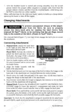 gehl-v270-skid-steer-loader-operator-manual-917387-attachments-44.webp Gehl V270 manual instructions for connecting attachments and operating manual or Power-A-Tach hitch systems.
