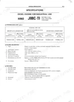 hino-j08c-ti-diesel-engine-shop-manual-93211-00720-specs-10.webp Hino J08C-TI engine specifications table, performance data, engine description, and component features list.