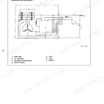 Hino J08C-TI charging system circuit wiring diagram showing alternator, I.C. regulator, battery, and fuse components.