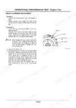 hitachi-160lc-180lc-180lcn-excavator-technical-manual-tt1f1e-02-procedures-72.webp Hitachi Zaxis 160LC, 180LC, 180LCN valve clearance adjustment and TDC crank pulley alignment diagram.