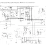 Hitachi Zaxis 160LC, 180LC, 180LCN electrical circuit diagram showing monitor and controller wiring.