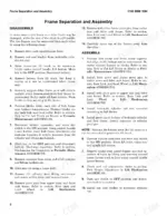 Hyster BE80ZHD, BE100ZHD service manual page detailing frame separation and assembly disassembly procedures.