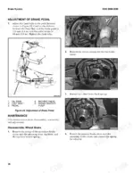hyster-f1-8ut-variants-forklift-truck-service-manual-4322476-procedures-40.webp Hyster F1.8UT, F2.5UT, F3.5UT, F4.0UT, F50UT, F70UT, F80UT brake pedal adjustment and wheel brake disassembly procedures.