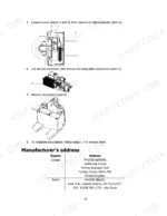 hyster-p1-5ut-electric-pallet-truck-operator-manual-4280001-procedures-21.webp Hyster P1.5UT (A3D1) battery removal and integration component procedure diagrams with manufacturer address table.
