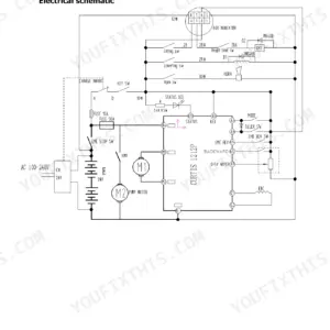 Hyster P1.5UT (A3D1) electrical schematic showing Curtis 1212P controller, pump motor, battery, and switch circuits.