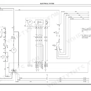Hyster P2.0HL electrical system wiring diagram showing motor M1, M2, controller A1, and encoder connections.