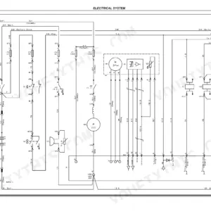 Hyster P2.0SE electrical system wiring diagram showing battery, motor, contactors, and sensor connections.
