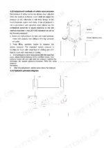 Hyster P2.0UTS safety valve pressure adjustment procedure and hydraulic principle diagram with component labels.