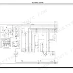 Hyster R1.4, R1.6, R1.6n, R2.0, R2.5, R1.6HD, R2.0HD electrical system wiring diagram showing battery, relays, and CAN bus lines.