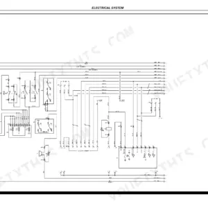 Hyster R1.4, R1.6, R1.6n, R2.0, R2.5, R1.6HD, R2.0HD electrical system wiring diagram showing battery, relays, and CAN bus lines.