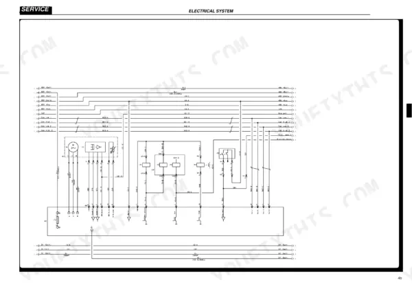 Hyster R1.4, R1.6, R1.6n, R2.0, R2.5, R1.6HD, R2.0HD electrical system wiring diagram showing motor, contactors, and CAN bus lines.