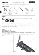 hyster-r1-4-variants-retractable-truck-service-manual-4065749-procedures-32.webp Hyster R1.4, R1.6N, R1.6, R1.6HD, R2.0, R2.0HD, R2.5 mast installation procedure, tools list, and lifting diagram.