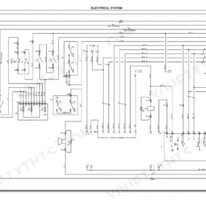 Hyster R1.4, R1.6N, R1.6, R1.6HD, R2.0, R2.0HD, R2.5 electrical system wiring diagram showing relays, connectors, and display circuits.