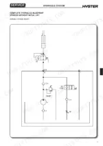 hyster-s1-0-s1-6-series-tiller-lift-truck-service-manual-1668891-hydraulic-148.webp Hyster S1.0–S1.6 I.L. hydraulic system diagram for single stage mast without initial lift showing pump and valve circuits.