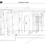 Hyster S1.0E, S1.2E, S2.4HBE electrical system wiring diagram showing battery, traction motor, and controller connections.