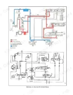 hyster-s1-25xl-variants-lift-truck-repair-manual-1300-srm-255-hydraulic-132.webp Hyster S1.25XL-H35XL hydraulic diagram showing oil flow in neutral with pump, torque converter, and control valve schematics.