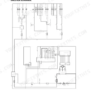 Hyster T3.0UT electrical schematic showing lighting, horn, traction controller, battery, and fuse connections.