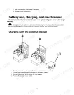 hyster-t3-0uts-stand-drive-electric-tow-tractor-operator-manual-4279854-maintenance-16.webp Hyster T3.0UTS battery maintenance and external charger connection procedure diagram with numbered steps.