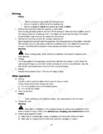 hyster-t3-0uts-stand-drive-electric-tow-tractor-operator-manual-4279854-procedures-15.webp Hyster T3.0UTS operator manual page 15 covering driving, starting, turning, braking, and after-operation parking procedures.