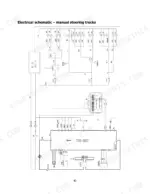 Hyster T6.0UT electrical schematic for manual steering trucks showing DC-DC converter, Curtis controller, and lighting circuits.