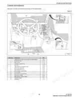 ingersoll-rand-vr723-vr530c-telescopic-handler-operator-manual-22806475-operations-33.webp Ingersoll-Rand VR723, VR530C operator controls and indicators diagram with numbered reference table for cab components.