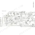 Iseki TS3510, TS4010, TS4510 complete electrical wiring diagram including fuse box, switches, lights, and color codes.