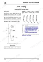 jcb-515-40-loadall-service-manual-9803-9900-4-troubleshooting-194.webp JCB 515-40 Load Moment Indicator fault codes, display box diagram, and system fault code table.