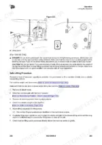 jcb-526-56-variants-loadall-rough-terrain-variable-reach-truck-operator-manual-9821-9050-attachments-215.webp JCB 526-56...560-80 manual page showing safe lifting procedure, machine lifting points, and safety warnings for hoisting the telehandler.
