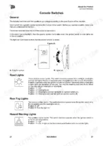 jcb-526-56-variants-loadall-rough-terrain-variable-reach-truck-operator-manual-9821-9050-procedures-39.webp JCB 526-56 to 560-80 console switches diagram, road lights, rear fog lights, and hazard warning lights operation guide.