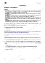 jcb-55-z-1-57-c-1-excavator-operator-manual-9831-1250-attachments-125.webp JCB 55Z-1, 57C-1 excavator manual page detailing Quickhitch attachment safety warnings, system types, and installation procedures.