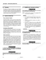 jlg-1932e2-variants-scissor-lift-operator-manual-3120854-operations-38.webp JLG 1932E2, 2032E2, 2632E2, 2646E2, 3246E2 manual page detailing motor operation and platform raising and lowering procedures.