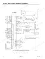 JLG 450A, 450AJ electrical schematic diagram showing platform box wiring, connectors J1-J8, and lighting circuits.