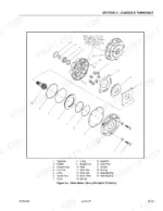 jlg-800a-800aj-aerial-work-platform-service-manual-3120740-exploded-view-69.webp JLG 800A, 800AJ exploded view of Mico drive brake assembly with numbered parts list for chassis and turntable section.