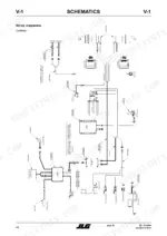 JLG Toucan Junior 6, 8 wiring diagram showing controls, motors, power unit, and steering components for CE models.
