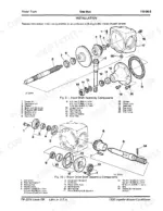 john-deere-1320-impeller-mower-conditioner-technical-manual-tm3224-exploded-view-13.webp John Deere 1320 Impeller Mower-Conditioner exploded view of input shaft and rotor drive shaft gear box assemblies.
