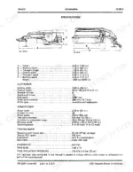 john-deere-1320-impeller-mower-conditioner-technical-manual-tm3224-specs-7.webp John Deere 1320 Impeller Mower-Conditioner specifications page showing machine dimensions, cutterbar, conditioner, and transmission data.