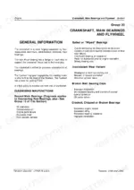 john-deere-2150-2255-tractor-technical-manual-tm4401-page-132.webp John Deere 2150, 2255 engine manual page for diagnosing crankshaft, main bearings, and flywheel malfunctions and wear.
