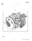 John Deere 225DLC engine assembly diagram showing cooling fan and engine block components.