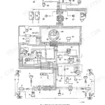 John Deere 2940 electrical system wiring diagram for tractor models without Sound-Gard body, showing components and connections.