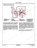 john-deere-400g-crawler-bulldozer-technical-manual-tm-1411-hydraulic-188.webp John Deere 400G power train hydraulics system diagram showing oil cooler, filter, and pressure regulating valve operation.