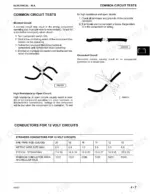 john-deere-4100-compact-utility-tractor-technical-manual-tm1630-system-diagram-129.webp John Deere 4100 electrical common circuit tests, shorted, grounded, open circuit diagrams and 12 volt wire gauge reference table