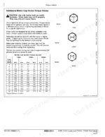 john-deere-444h-544h-tc44h-tc54h-loader-and-tool-carrier-technical-manual-tm1604-torque-31.webp John Deere 444H, 544H, TC44H, TC54H additional metric cap screw torque values table and T, H, M-bolt identification diagrams.