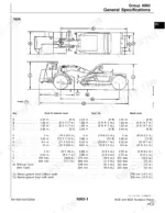 john-deere-762b-862b-scraper-repair-manual-tm1490-specs-14.webp John Deere 762B–862B Scraper general specifications table and dimensional diagrams for bowl height and ground clearance.