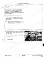 John Deere 9540, 9560, 9580, 9640, 9660, 9680 WTS/CWS combine air conditioning refrigerant discharge and recovery procedure with charging station hose connections
