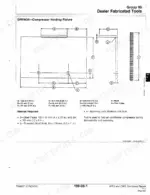 John Deere 9540, 9560, 9580, 9640, 9660, 9680 WTS/CWS combine dealer fabricated compressor holding fixture drawing with dimensions