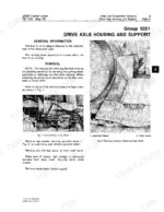 john-deere-jd855-technical-manual-axles-and-suspension-systems-183.webp John Deere JD855 crawler loader drive axle housing and final drive removal, Group 0201